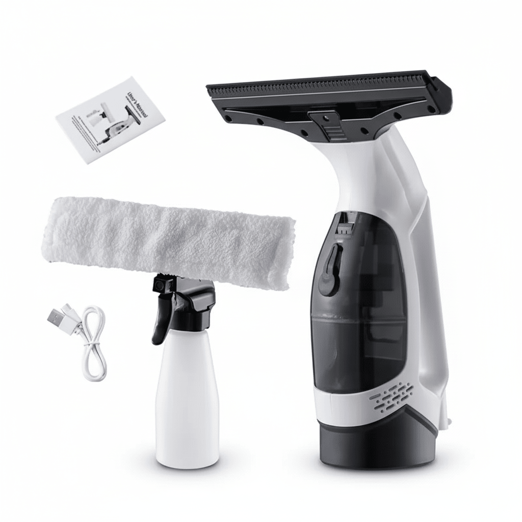 Electric Window Cleaner - Cordless Rechargeable Glass Cleaner - Kitch N Haven