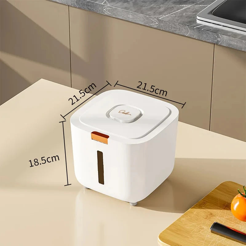 Rice Storage Container - Moisture-Proof Sealed Canister 5/10kg