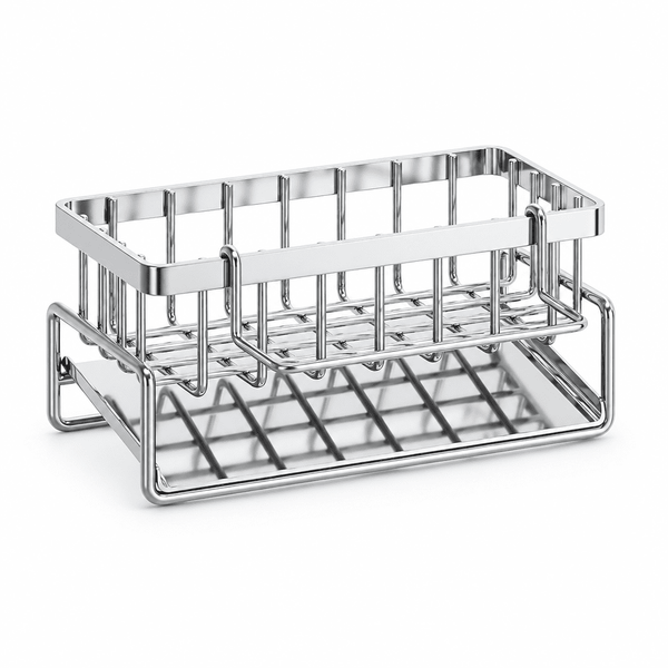 Stainless Steel Over-Sink Sponge Holder & Organizer