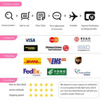 Checkout screen with payment logos and shipping icons