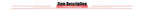 Item description title banner graphic with red underline lines