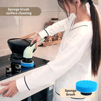 9-in-1 Electric Cleaning Brush - Spin Scrubber for Home