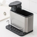 3-in-1 Sink Organizer - Soap Dispenser, Sponge Holder & Rack