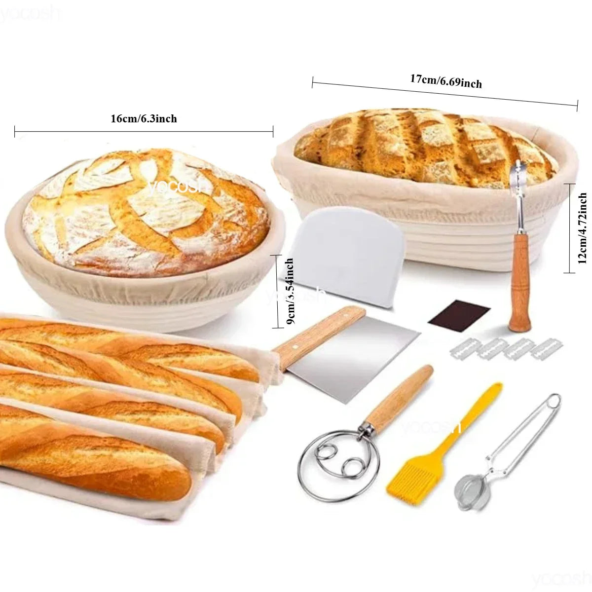 Sourdough Baking Kit - Complete Set with Starter Jar & Tools