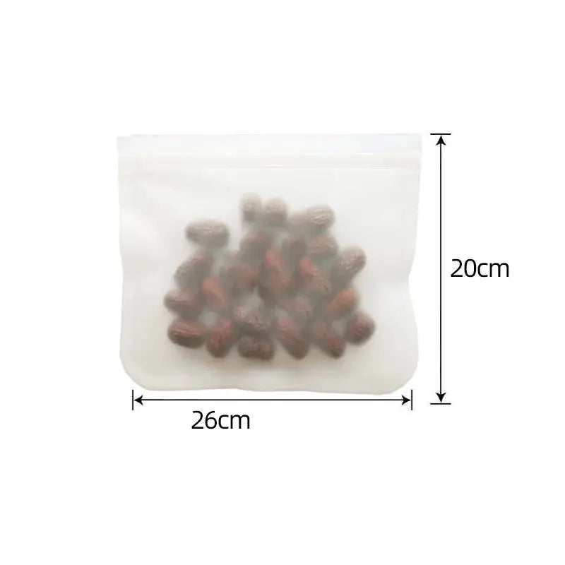 Silicone Food Storage Bags - Reusable Leakproof Containers