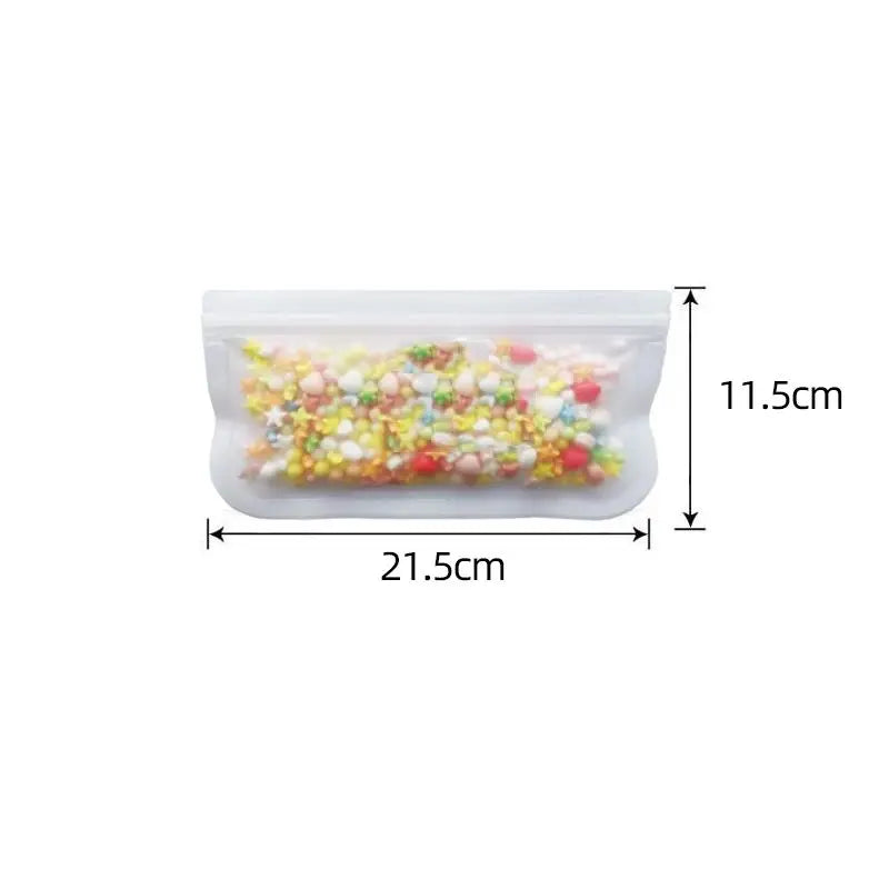 Silicone Food Storage Bags - Reusable Leakproof Containers