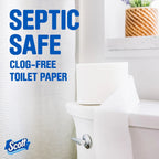 ComfortPlus Toilet Paper - 12 Double Rolls, 1-Ply Septic-Safe