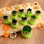 Cookie & Vegetable Cutter Set - 9pcs Stainless Steel Molds