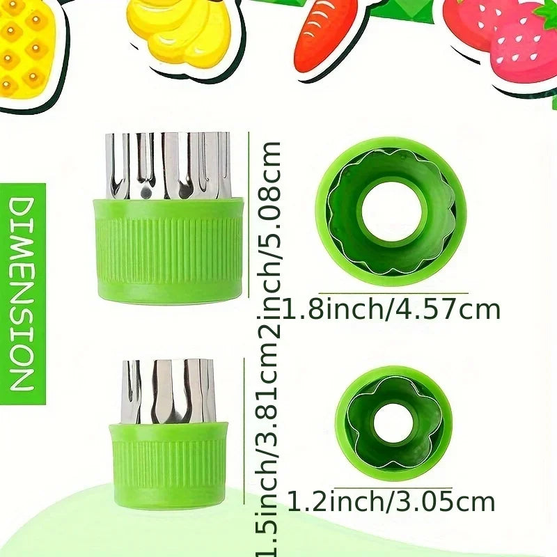 Cookie & Vegetable Cutter Set - 9pcs Stainless Steel Molds