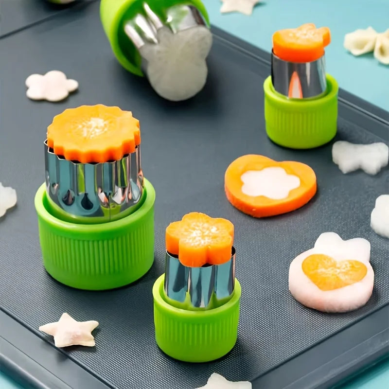 Cookie & Vegetable Cutter Set - 9pcs Stainless Steel Molds