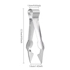 Stainless steel V-shaped fruit huller tool with tweezers blade