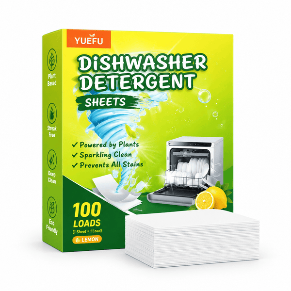 Eco-Friendly Dishwasher Detergent Sheets - 100 Loads