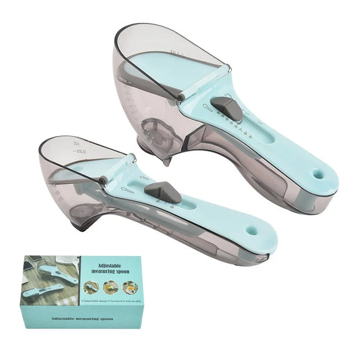 Adjustable Measuring Spoons - 2-in-1 Magnetic Measuring Set