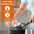 Black 5-blade meat chopper with spatula