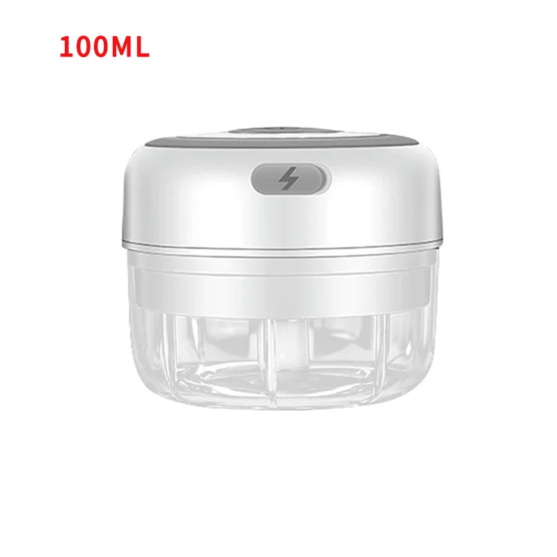 Electric Garlic Chopper - USB Rechargeable Mini Food Processor
