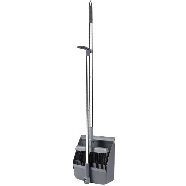 KitchnHaven Household Broom & Dustpan Set with Foldable Garbage Shovel