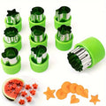 Cookie & Vegetable Cutter Set - 9pcs Stainless Steel Molds