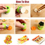 Cookie & Vegetable Cutter Set - 9pcs Stainless Steel Molds