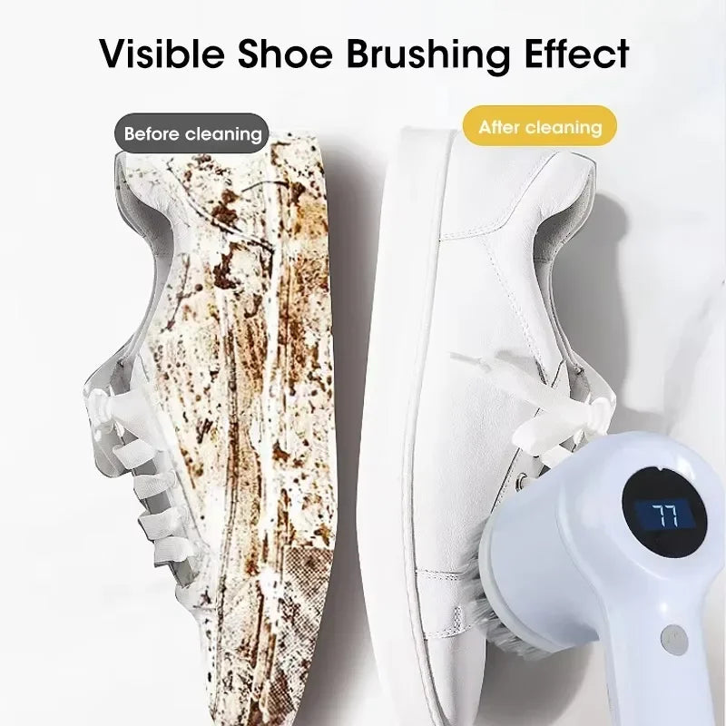 Cordless Spin Scrubber - 5-in-1 Rechargeable Cleaning Brush
