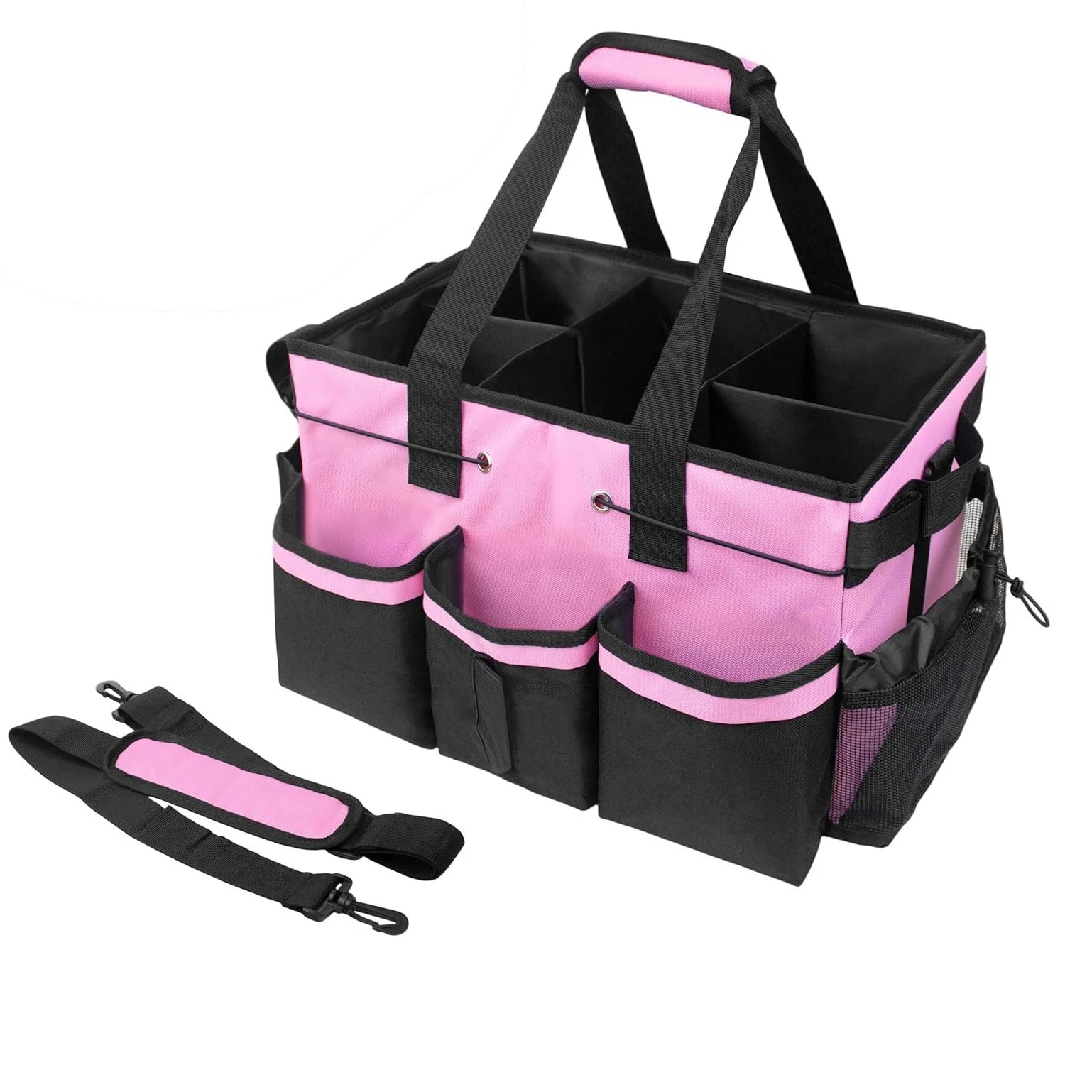 Cleaning Caddy Tote - Multi-Compartment Supply Organizer