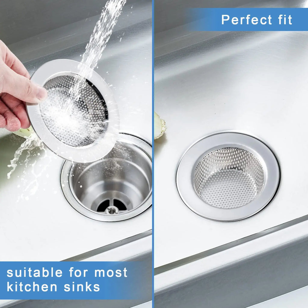 Stainless steel sink strainer basket with fine micro-perforations