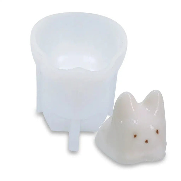 Cat Pudding Silicone Mold for Halloween Baking
