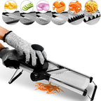 Adjustable Mandoline Slicer - Stainless Steel Vegetable Cutter
