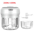 Electric Garlic Chopper - USB Rechargeable Mini Food Processor
