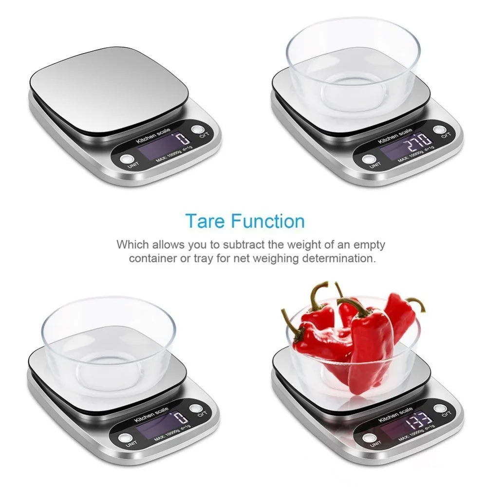 Digital Kitchen Scale - Precise 5kg/0.1g for Baking & Cooking