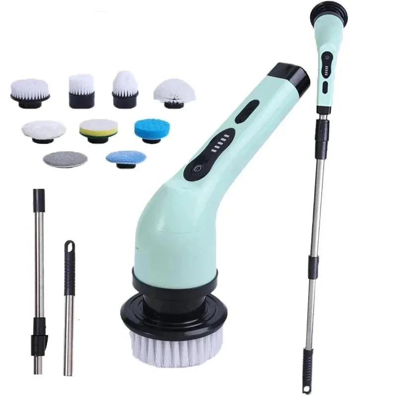 9-in-1 Electric Cleaning Brush - Spin Scrubber for Home