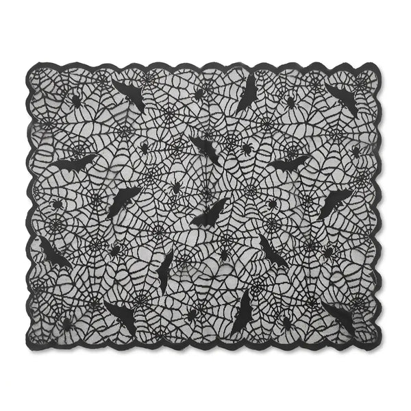 Bat Skull Lace Tablecloth for Halloween