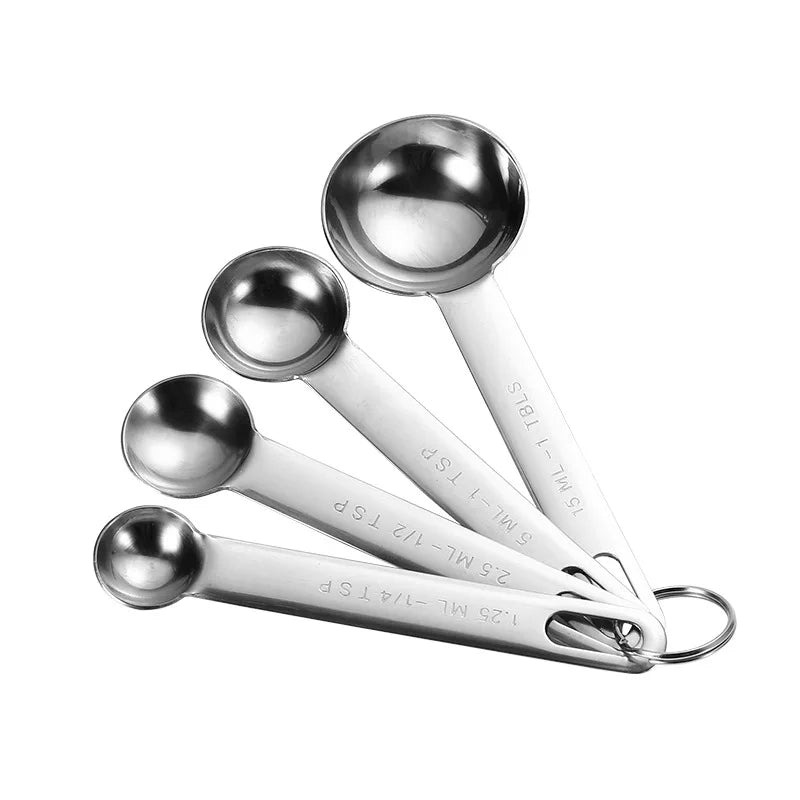 Stainless Steel Measuring Spoons - 4/6/7/8 Piece Set