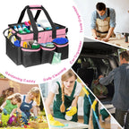 Cleaning Caddy Tote - Multi-Compartment Supply Organizer