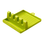 Spoon Rest Kitchen Organizer - Utensil Holder & Pot Lid Stand