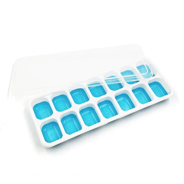Silicone Ice Cube Trays with Lids – Easy Release for Cocktails & Drinks
