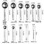Stainless Steel Measuring Spoons - 4/6/7/8 Piece Set