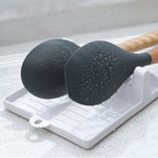 Spoon Rest Kitchen Organizer - Utensil Holder & Pot Lid Stand
