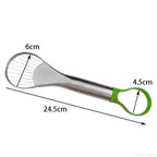 2-in-1 Avocado Slicer - Stainless Steel Cutter & Peeler