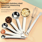Stainless Steel Measuring Spoons - 4/6/7/8 Piece Set