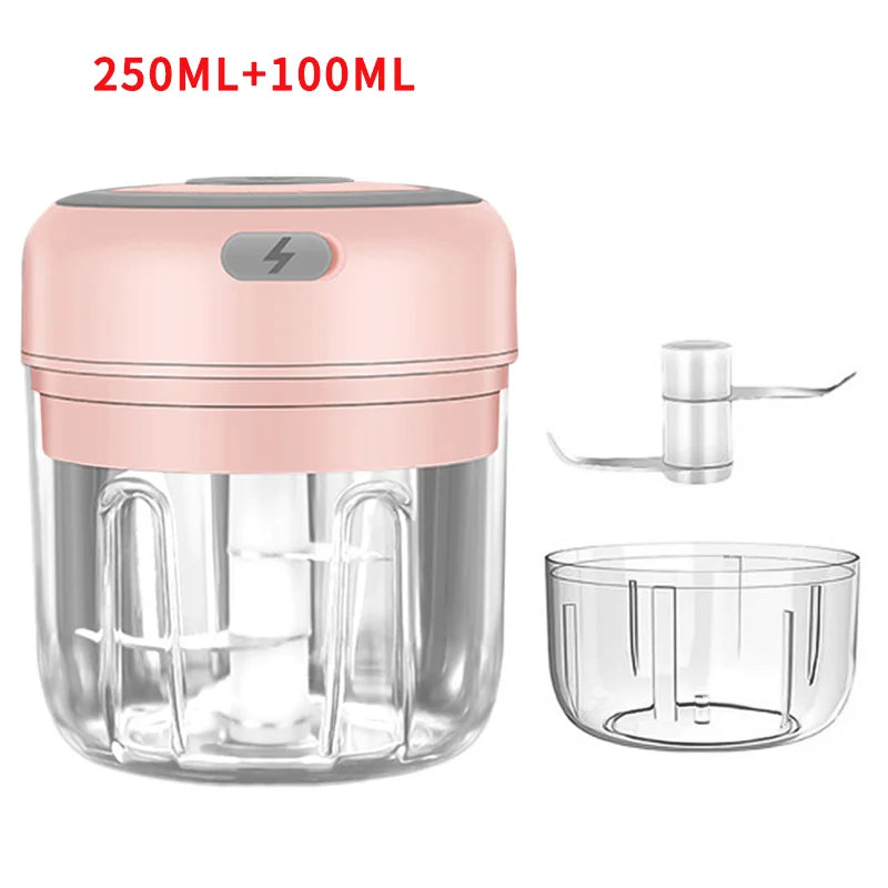 Electric Garlic Chopper - USB Rechargeable Mini Food Processor