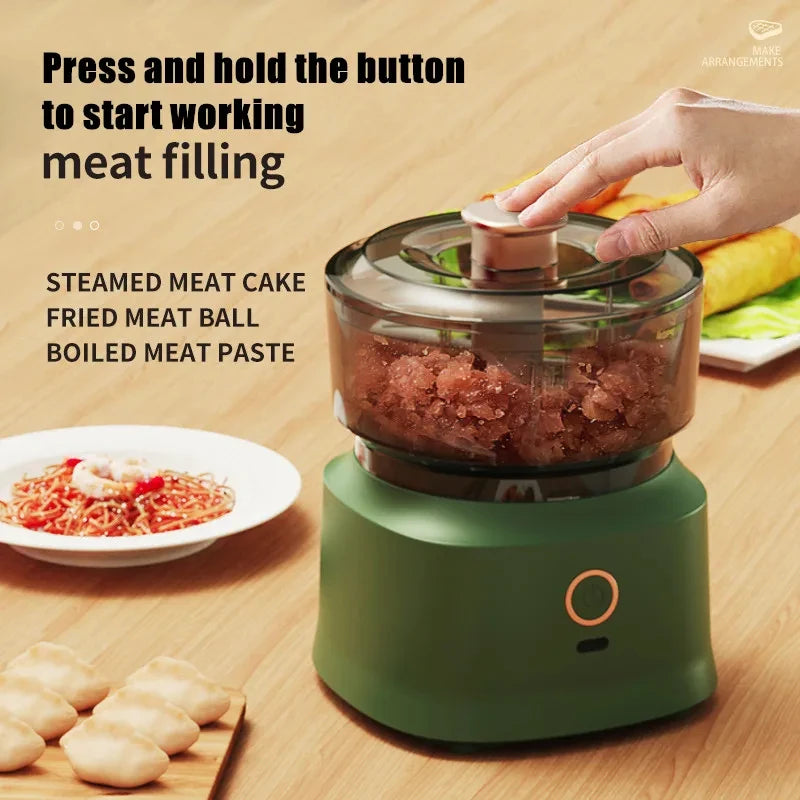 Wireless Electric Garlic Press - 350ml USB Rechargeable Chopper
