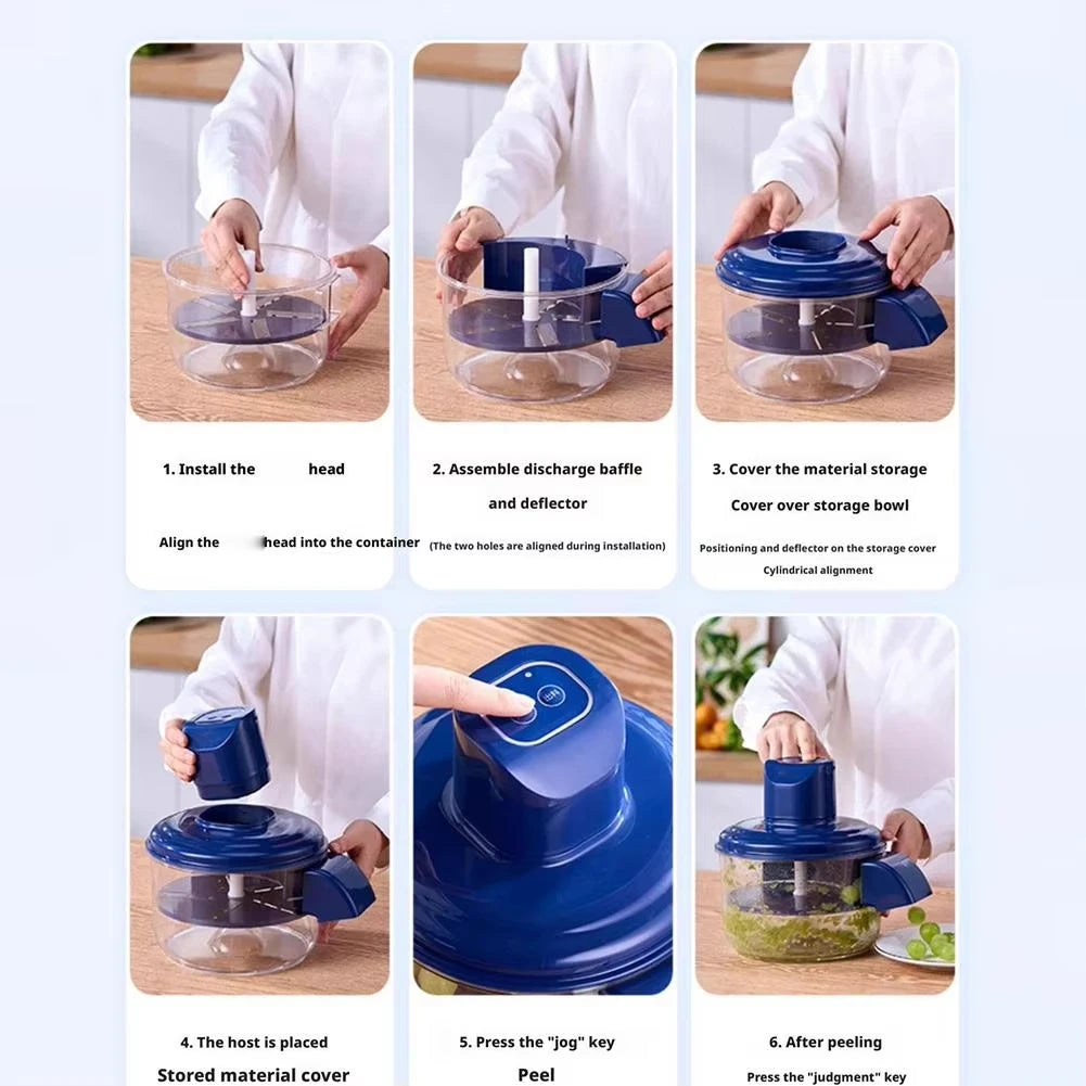 Electric Fruit Peeler - Auto Peeler for Grapes & Cherry Tomatoes