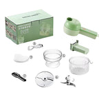 5-in-1 Electric Vegetable Cutter - Rechargeable Food Chopper