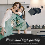 Hanging black silicone trivet mats with honeycomb texture, square and round shapes