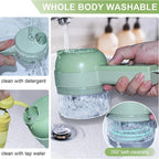 5-in-1 Electric Vegetable Cutter - Rechargeable Food Chopper