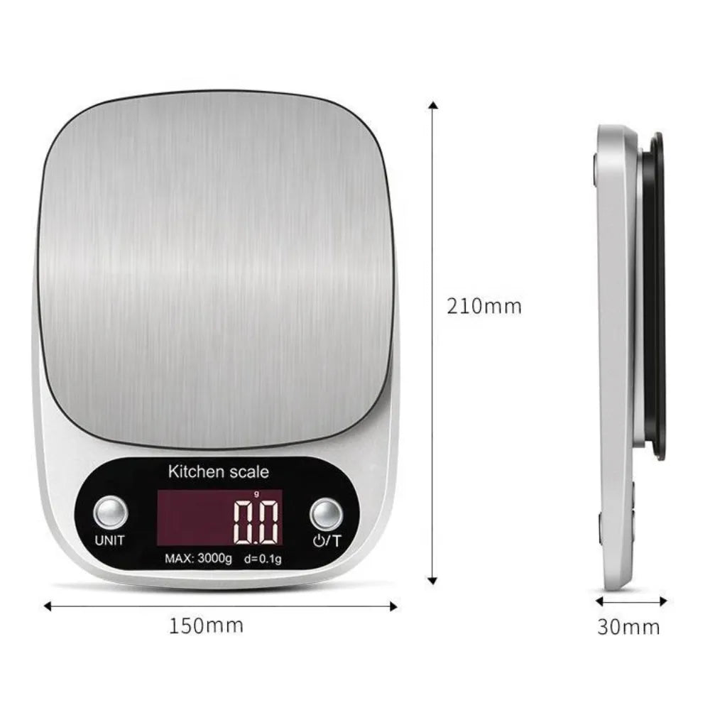 Digital Kitchen Scale - Precise 5kg/0.1g for Baking & Cooking