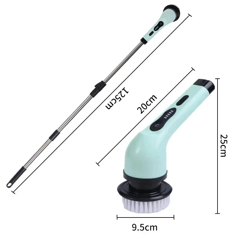 9-in-1 Electric Cleaning Brush - Spin Scrubber for Home