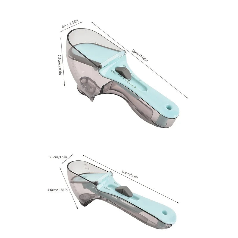 Adjustable Measuring Spoons - 2-in-1 Magnetic Measuring Set