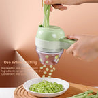 5-in-1 Electric Vegetable Cutter - Rechargeable Food Chopper