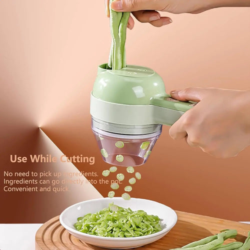 5-in-1 Electric Vegetable Cutter - Rechargeable Food Chopper